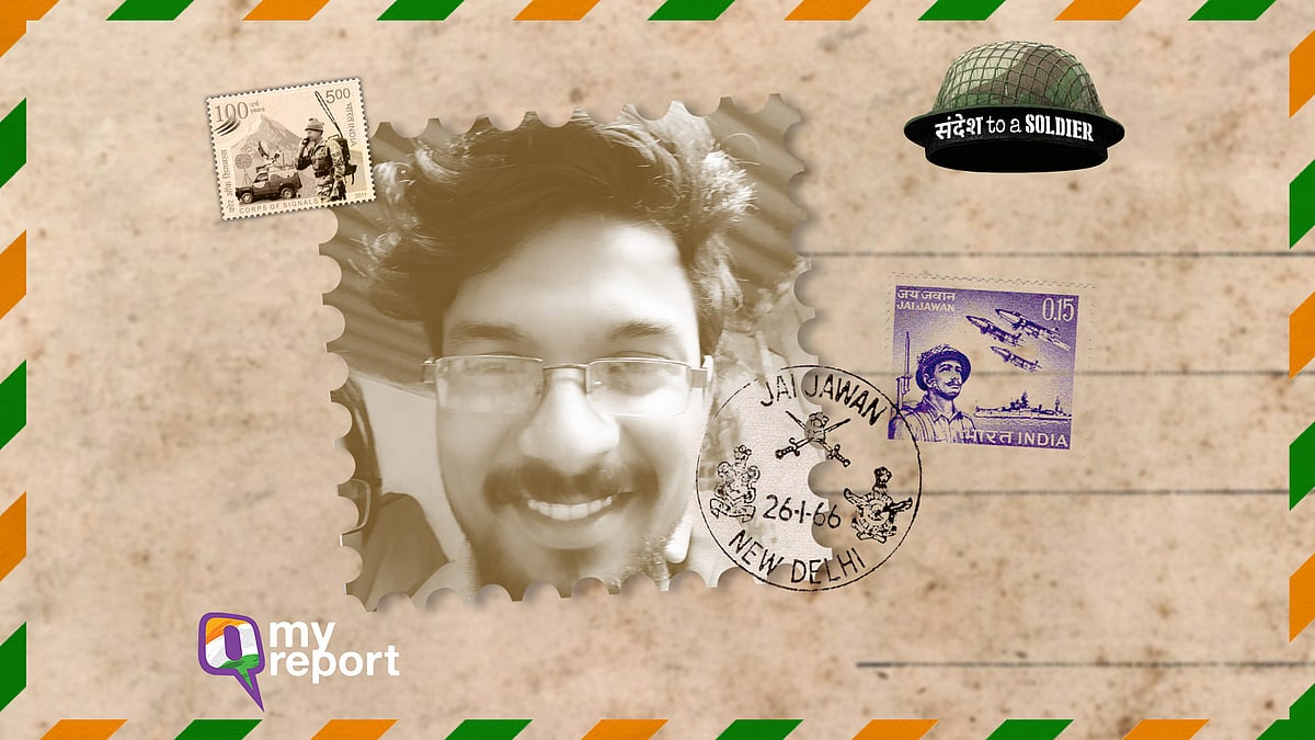 Siachi Vineet from Jaipur sends his ‘sandesh to a soldier’.
