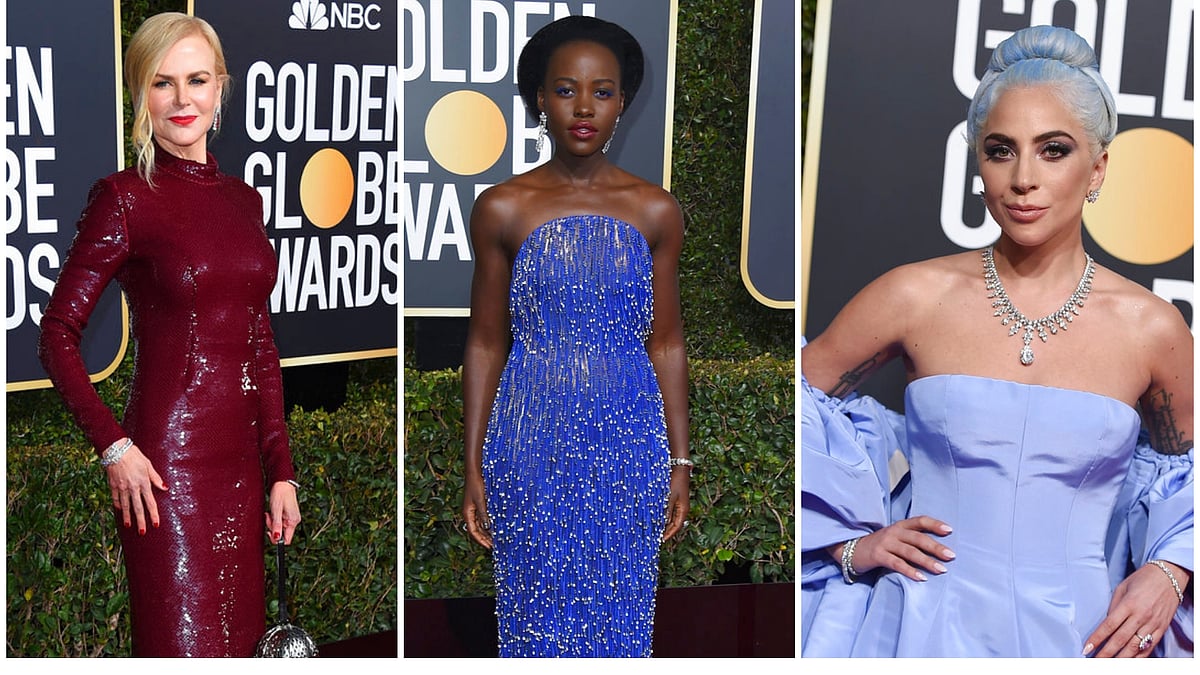 Nicole Kidman, Lupita Nyong’o and Lady Gaga on the 76th Golden Globes Award red carpet.