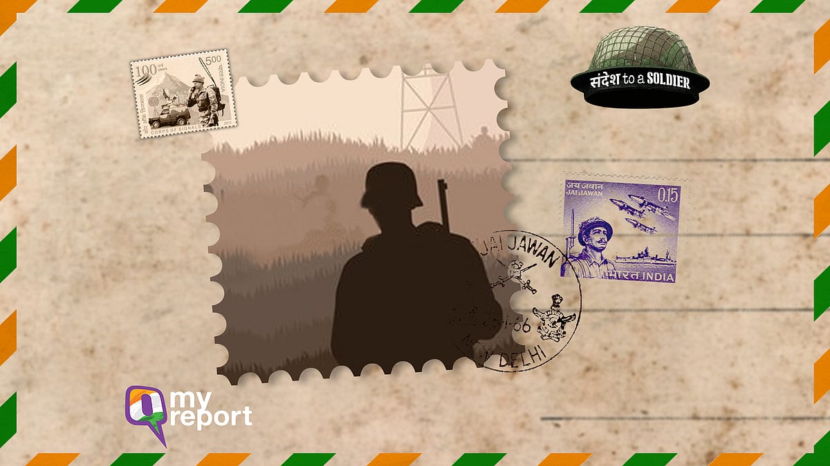 Shaik Anwar sends his ‘Sandesh to a soldier’ from Hyderabad. 