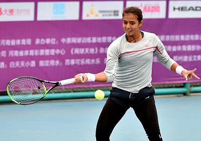 Ankita Raina. (Xinhua/Li Jianan/IANS)