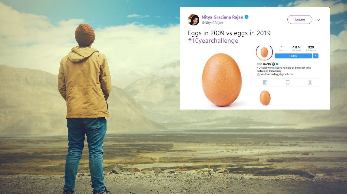 The challenge has everyone posting their photos from 2009 vs. 2019 &nbsp;