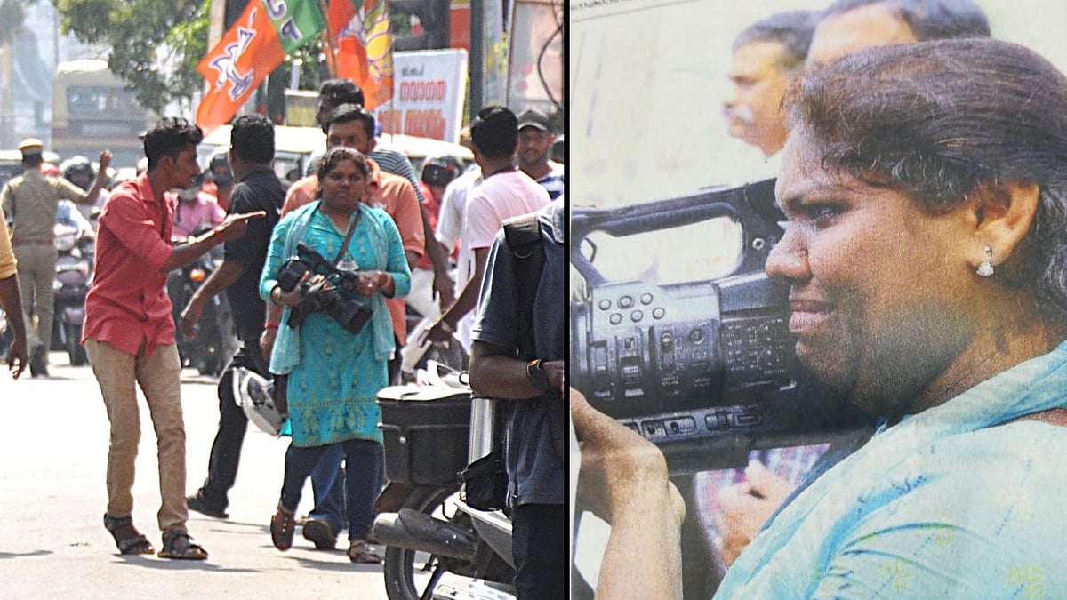 Shajila Ali Fathima, a cameraperson with Kairali TV, was heckled by BJP workers while covering Sabarimala protests. 