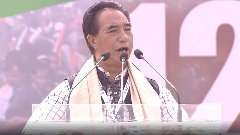 Lalduhawma at Opposition United India Rally.