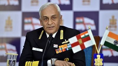 Navy chief Admiral Sunil Lanba. 