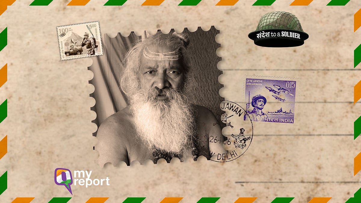 Devendra Puri from Kumbh Mela in Prayagraj sends his Sandesh to a Soldier.