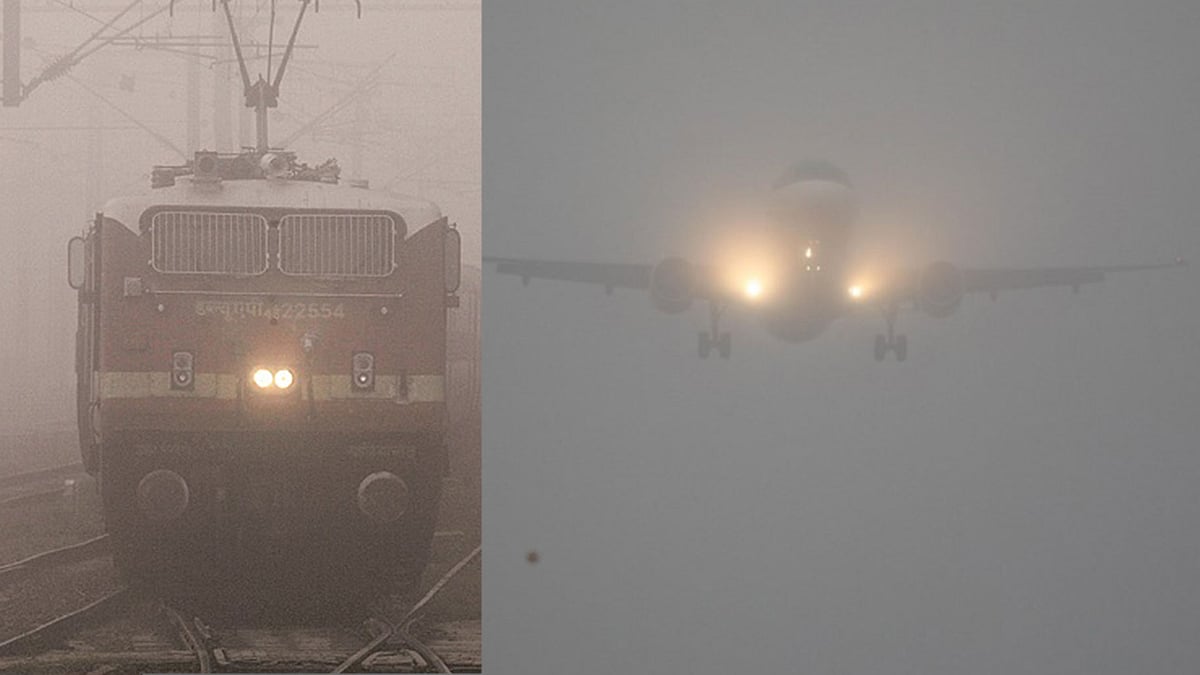At least 10 trains to and from Delhi were delayed, and departures of several flights were put on hold earlier in the day. 