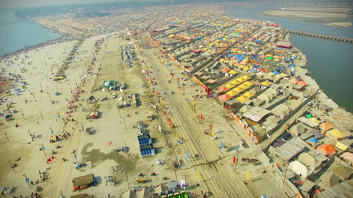 Kumbh from the skies.