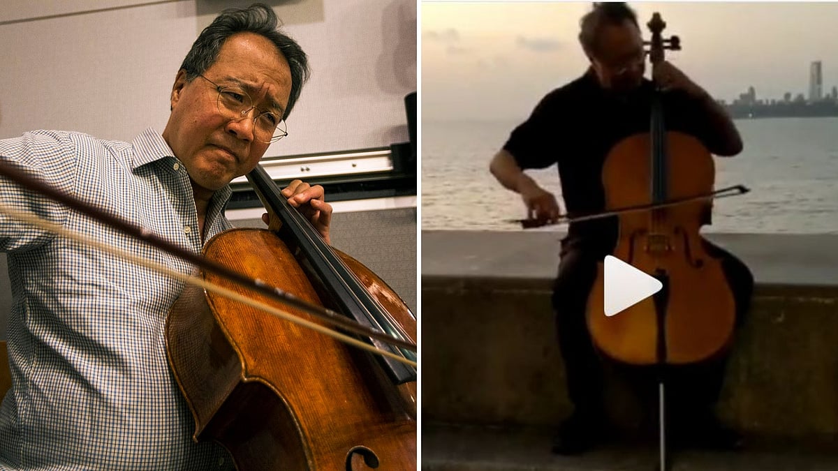 Yo-Yo Ma enthralled people at Mumbai’s Marine Drive.