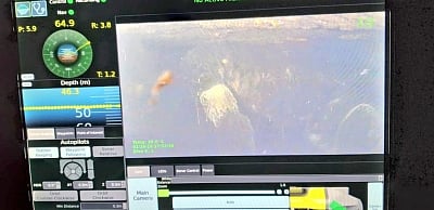 Ksan: Pictures of a body detected by Indian Naval divers inside a 370-feet flooded coal mine using an underwater ROV (remotely operated vehicle) in Ksan of Meghalaya