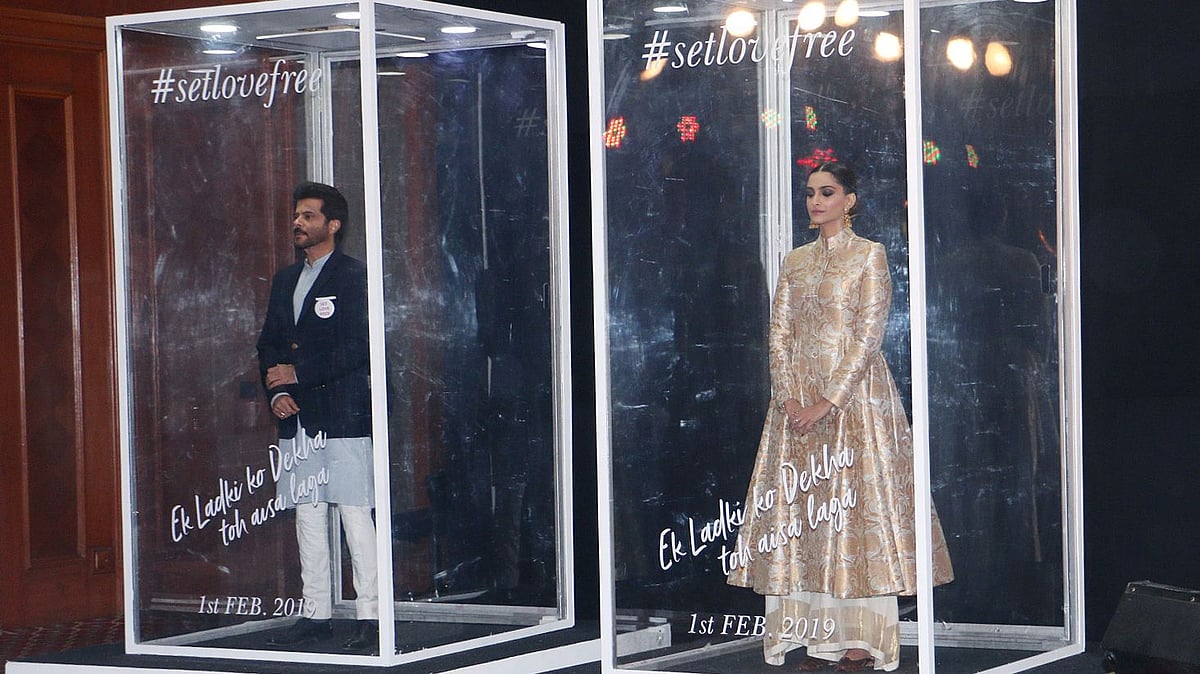 Anil with Sonam Kapoor as they promote Ek Ladki Ko Dekha Toh Aisa Laga.