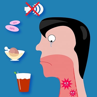 Sore throat.