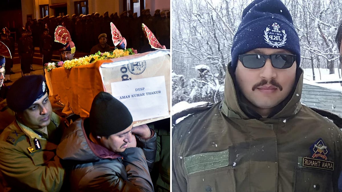 Deputy Superintendent of Police Aman Thakur was killed in a gunfight in Kulgam.