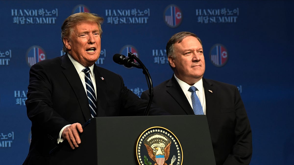 While explaining the abrupt and early end to his Vietnamese meet with Kim, Trump said, “Sometimes you have to walk.”