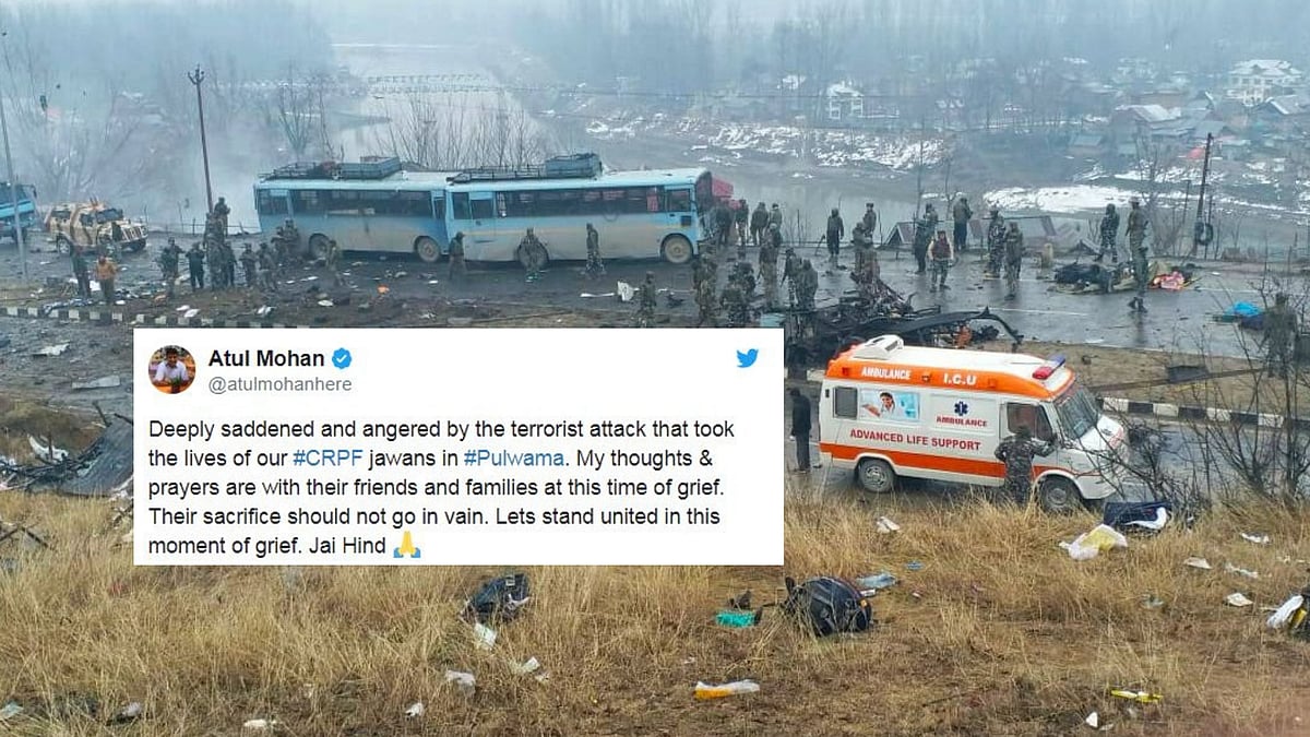 At least 40 CRPF personnel were killed when a parked vehicle carrying an improvised explosive device (IED) blasted next to the convoy they were traveling in. 