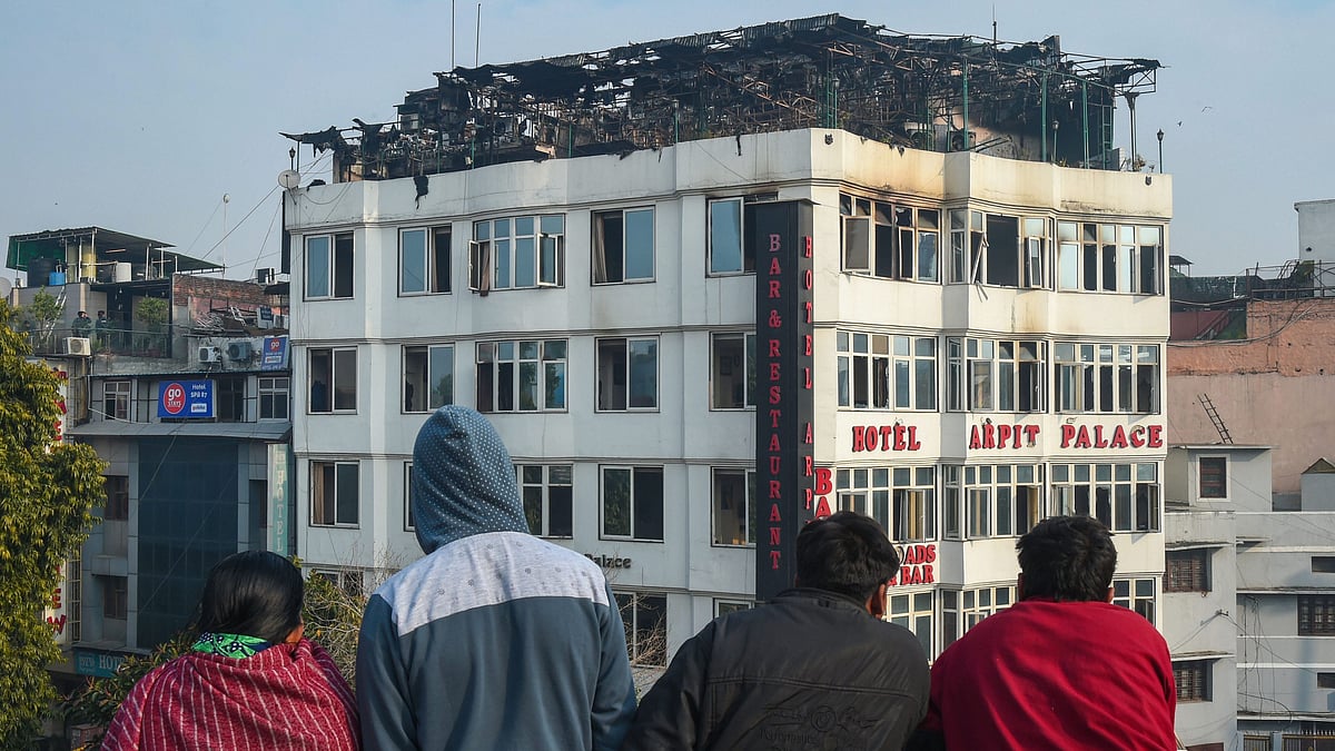 Seventeen people were killed in a fire at Hotel Arpit Palace in Karol Bagh on 12 February. 