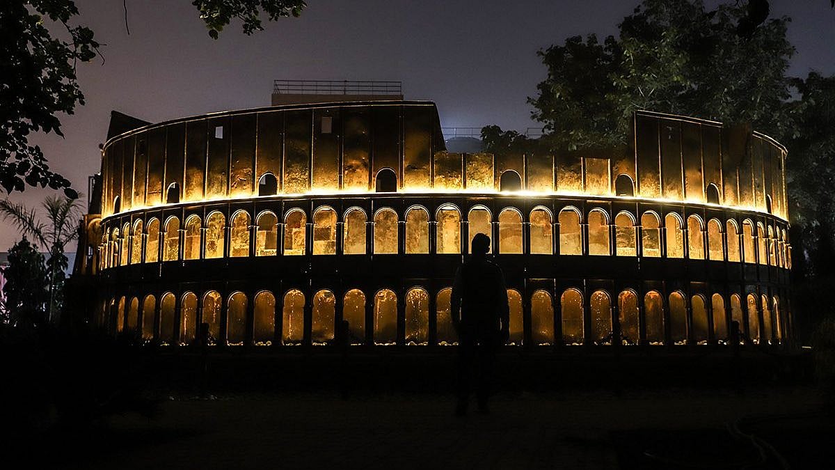 A replica of the famous Colosseum in Rome. 