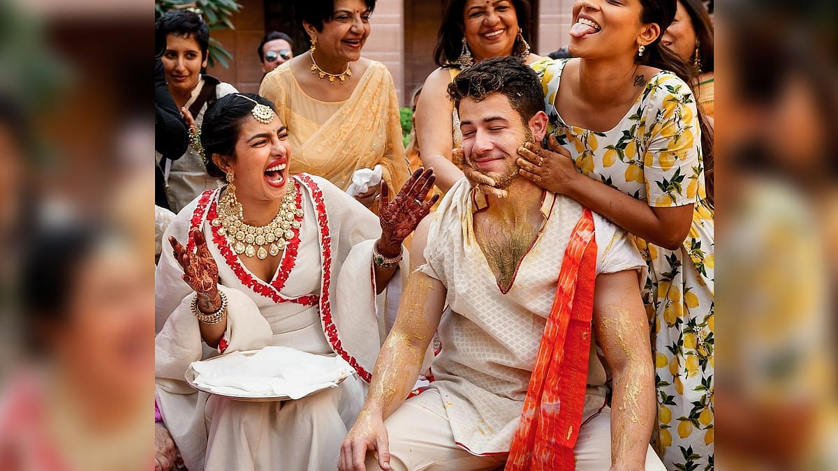 Lilly Singh at Priyanka Chopra and Nick Jonas’ haldi ceremony.