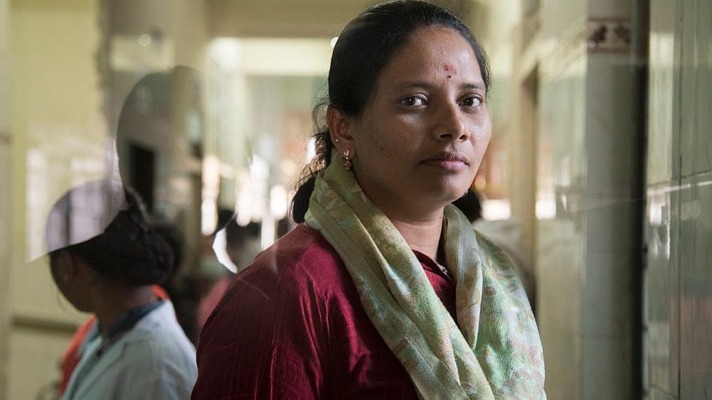 Jyothirmayee Akkaladevi, 35, is one of 30 midwife trainees at Mother and Child Health Centre, Karimnagar in Telangana. 