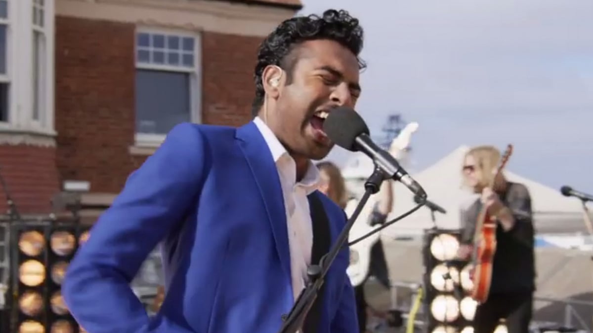 Himesh Patel as Jack Malik in a still from <i>Yesterday</i>.