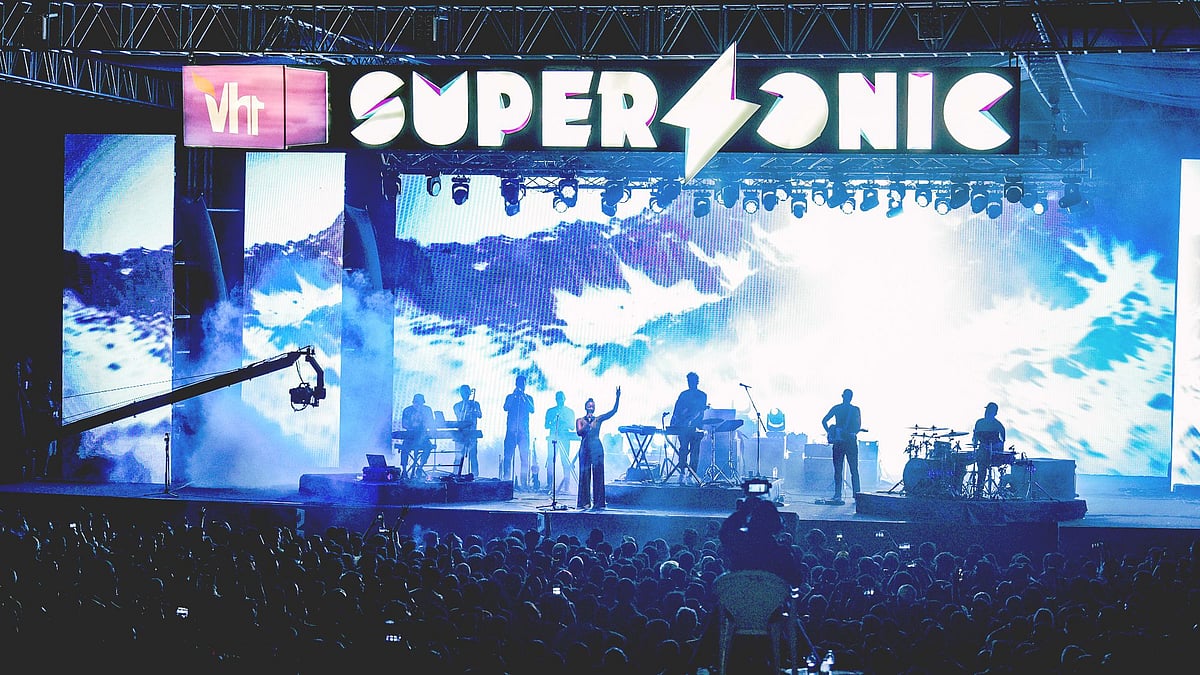 ‘Bonobo’ performing at the live stage.