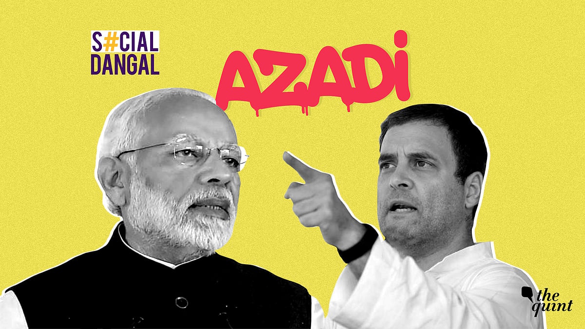 Both the parties posted videos with a reworked Azadi song from Gully Boy. 