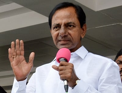 Hyderabad: Telangana Chief Minister K. Chandrashekhar Rao during the release of