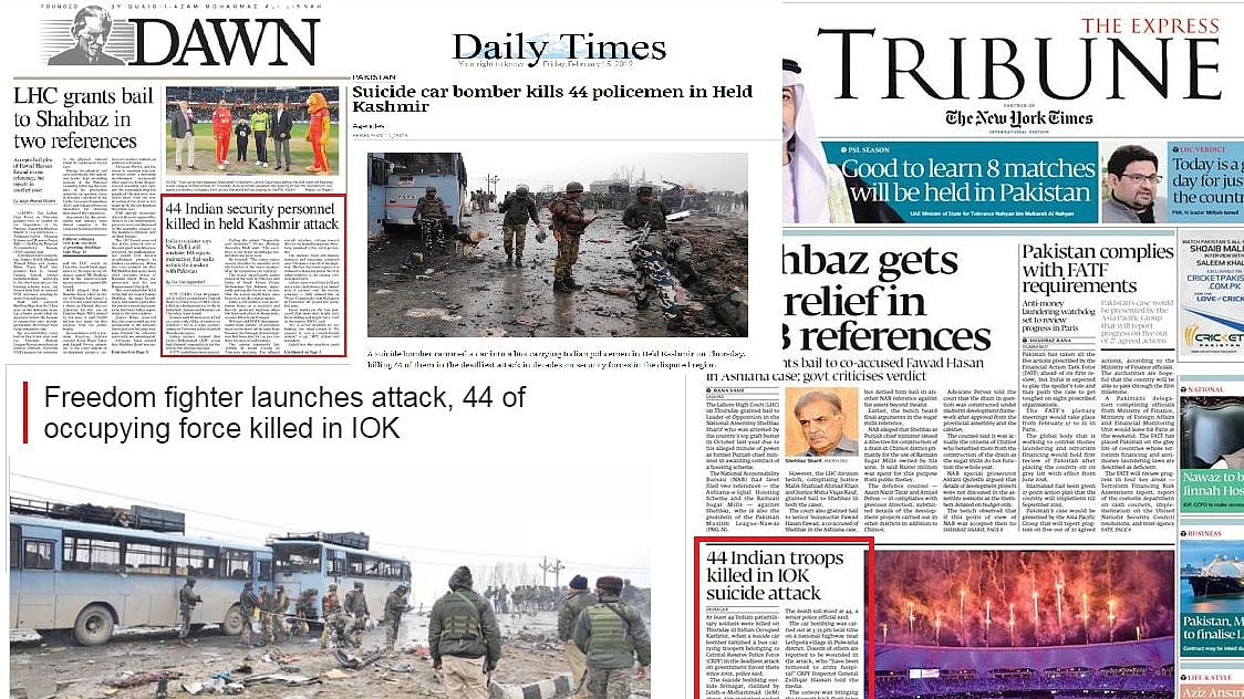 Here is how Pakistani media reported on the Pulwama terror attack.