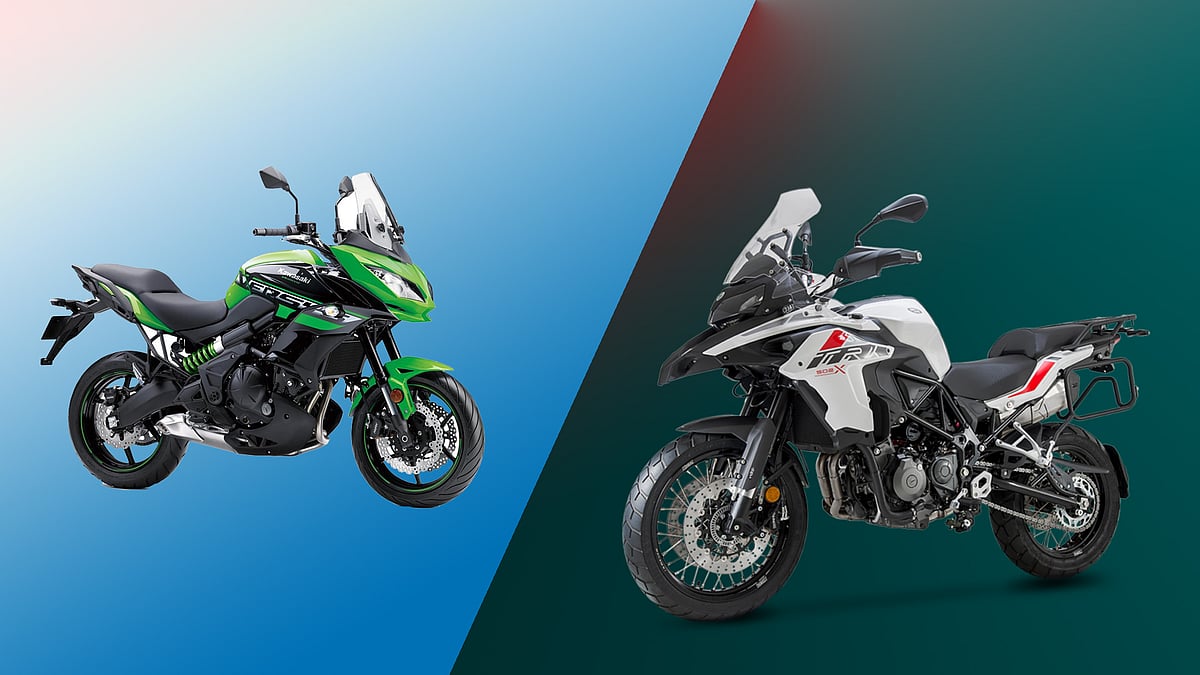 Kawasaki Versys 650 (left), Benelli TRK 502X (right)