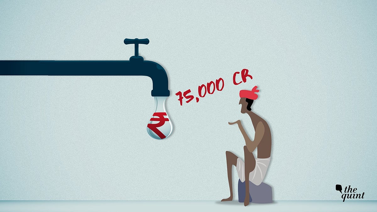 The government announced Rs 75,000 cr relief package for farmers.