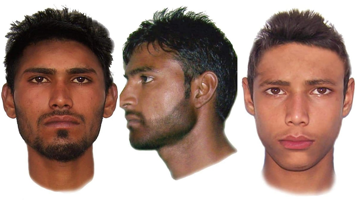Sketches of men suspected to be involved in the Ludhiana gang rape case released by police officials. 