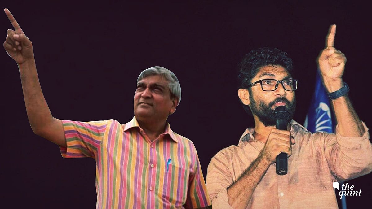 Prinicipal of HK Arts College, Ahmedabd, Hemant Kumar Shah and Indpendent MLA from Vadgam Gujarat, Jignesh Mevani