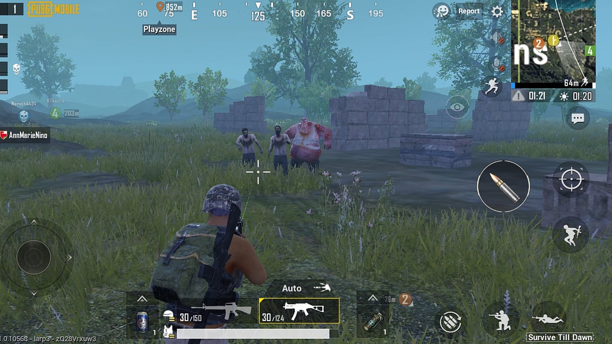 PUBG Zombie: Survive Till Dawn mode.