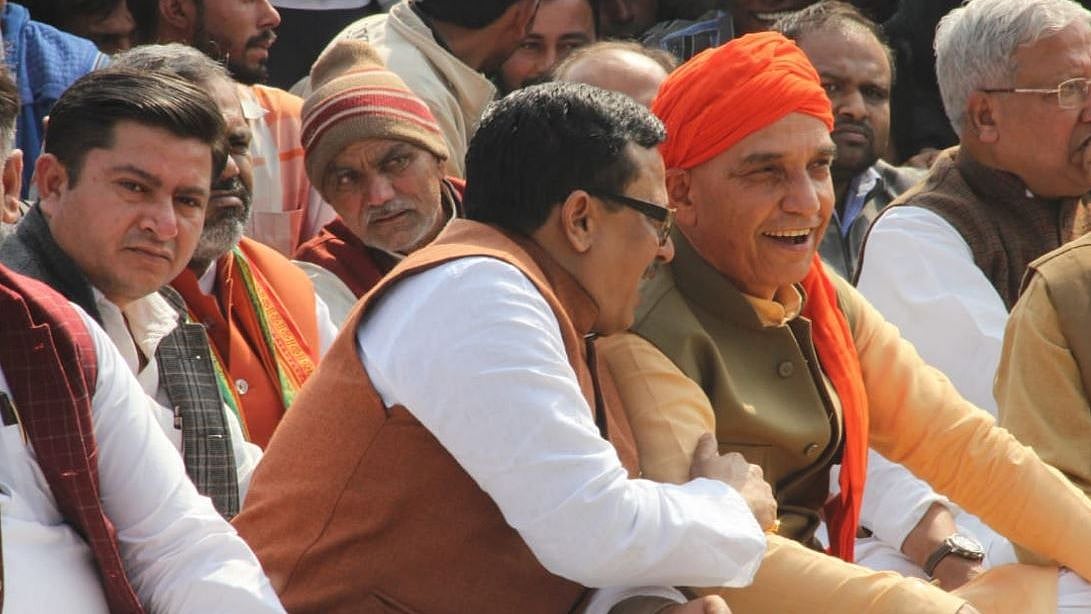 BJP leaders at the ceremony.