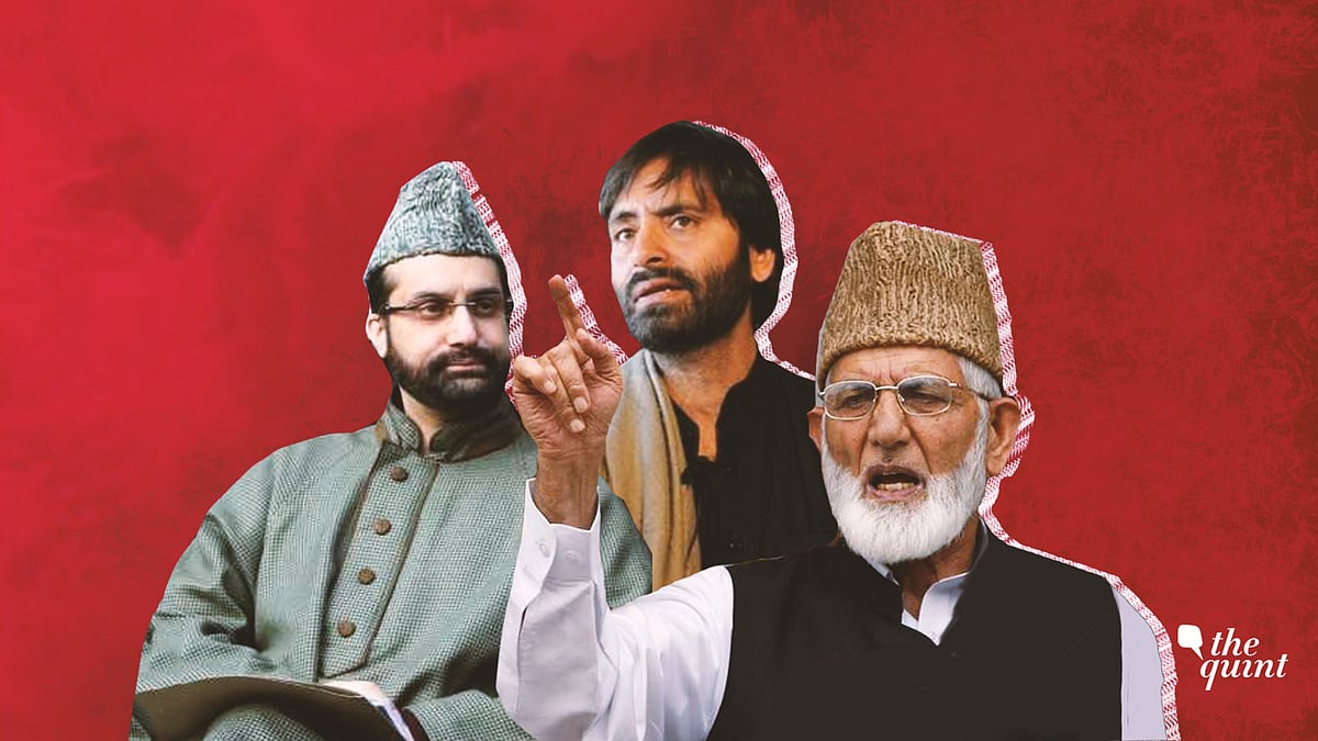 Senior separatist leaders, Syed Ali Geelani, Mirwaiz Umer Farooq and Muhammad Yasin Malik. 