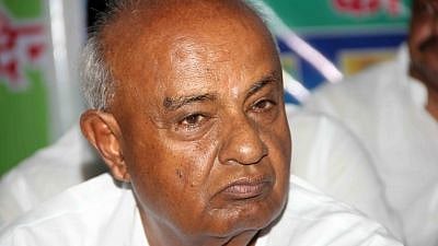JDS leader and former Prime Minister H D Deve Gowda.&nbsp;