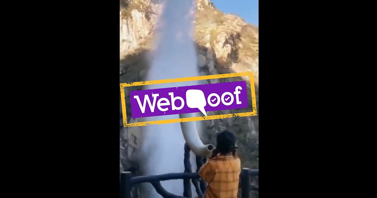 Image accompanying This video shows a small natural river in Thailand that is activated when one chants 'Om' via a large sound-horn installed near the rivulet.