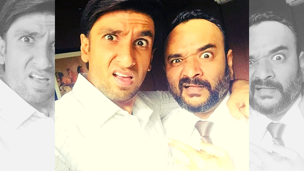 Ranveer Singh poses with Vijay Maurya.