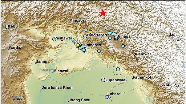 Tremors were felt across north India and Pakistan late on Tuesday, 5 January.