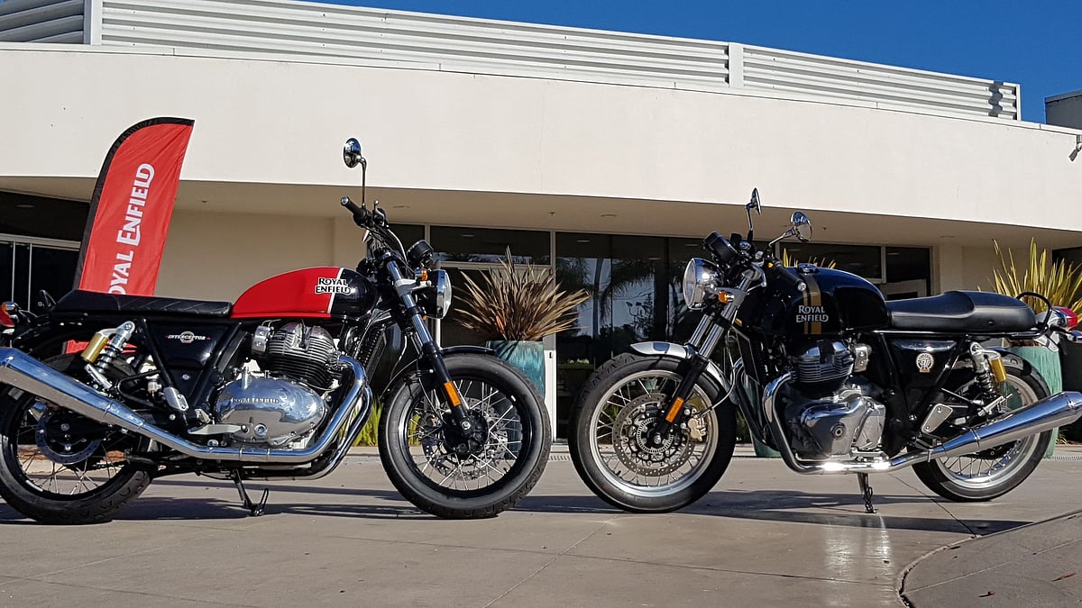 The Royal Enfield Interceptor 650 (Left) and Continental GT 650. 