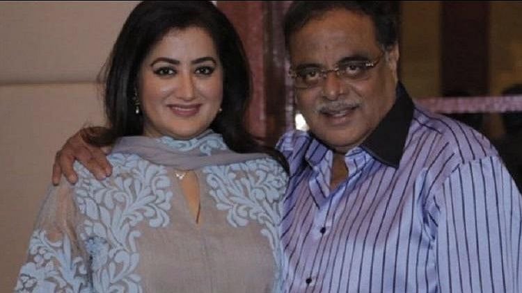 Ambareesh with wife Sumalatha in a file picture.