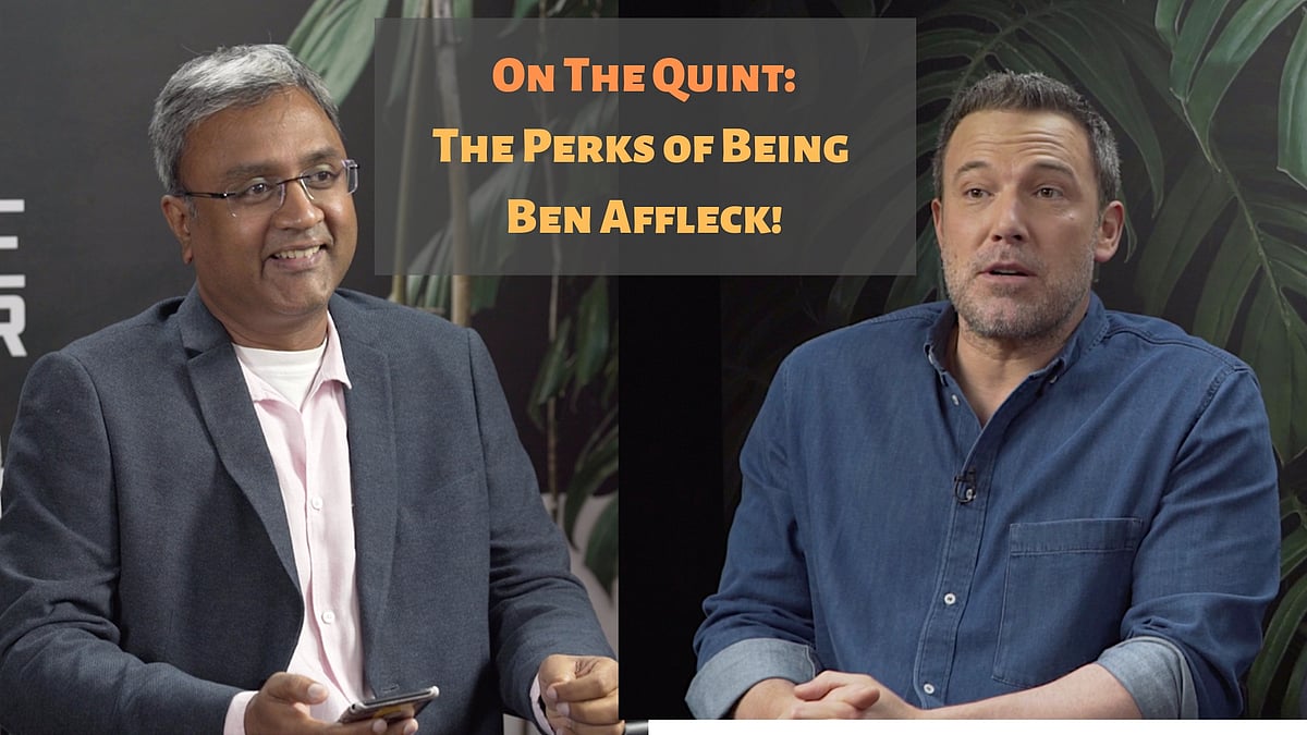 Ben Affleck speaking to <b>The Quint. </b>