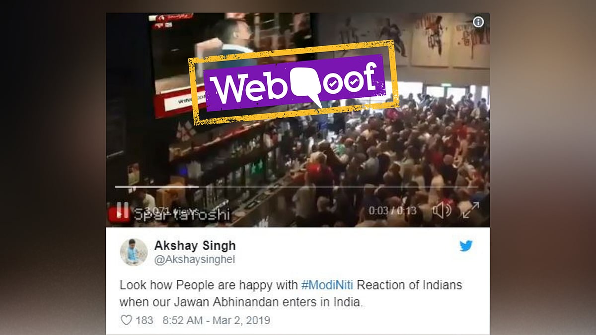 It is quite apparent that the visuals of Abhinandan on the screen are morphed