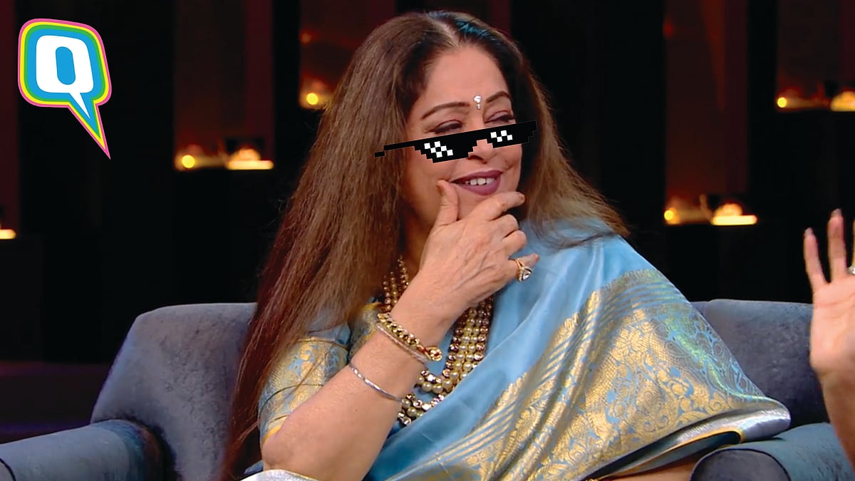 (Photo: HotStar <a href="https://www.hotstar.com/tv/koffee-with-karan/s-74/the-koffee-awards/1000231074">Screen Grab</a>/ The Quint)