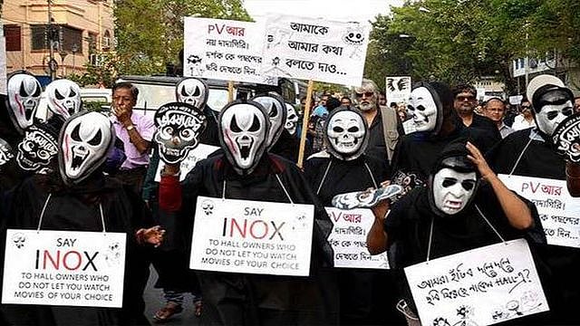 Protesters in Kolkata.