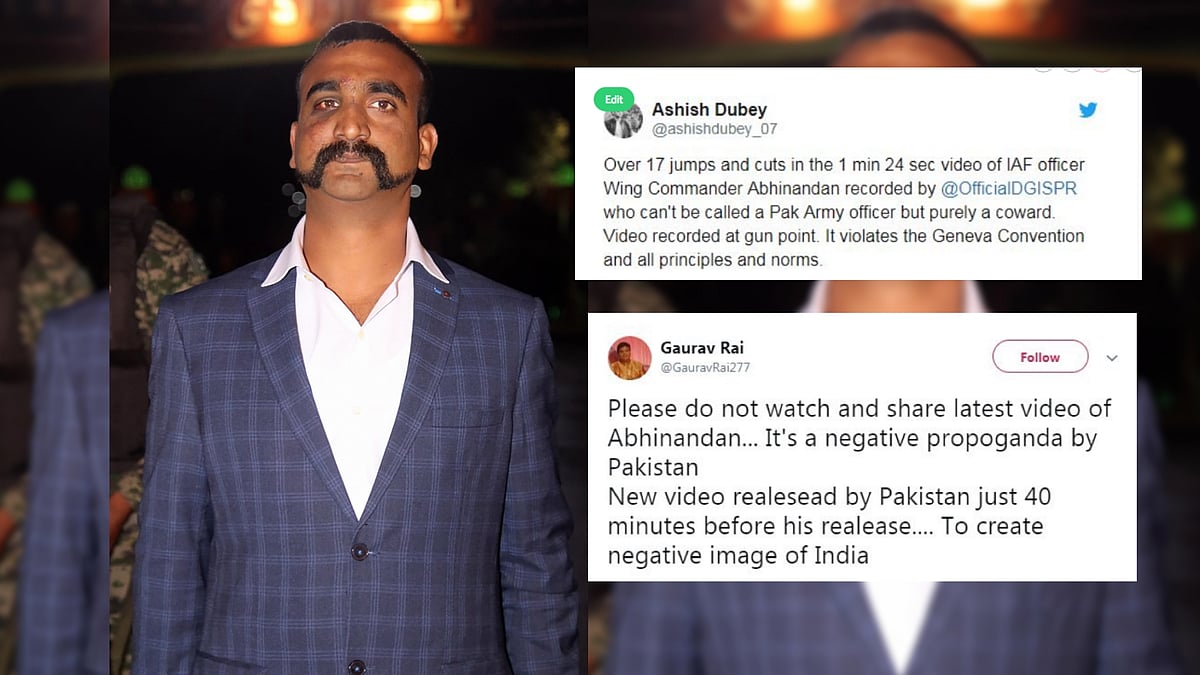 IAF Wing Commander Abhinandan Varthaman (center) at the Attari-Wagah border.