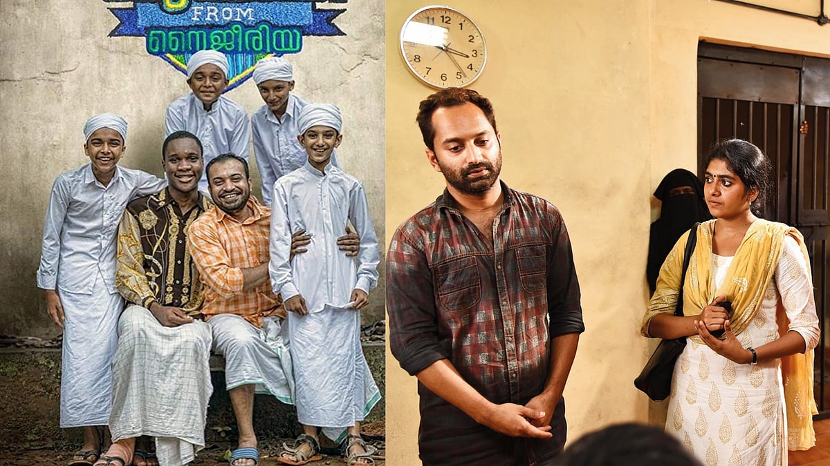 Stills from <i>Sudani from Nigeria </i>(L) and <i>Thondimuthalum</i> <i>Driksakshiyum </i>(R).