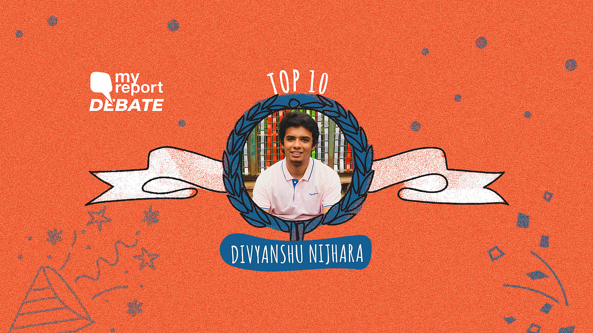Divyanshu Nijhara’s essay is among the Top 10 of the My Report Debate. 