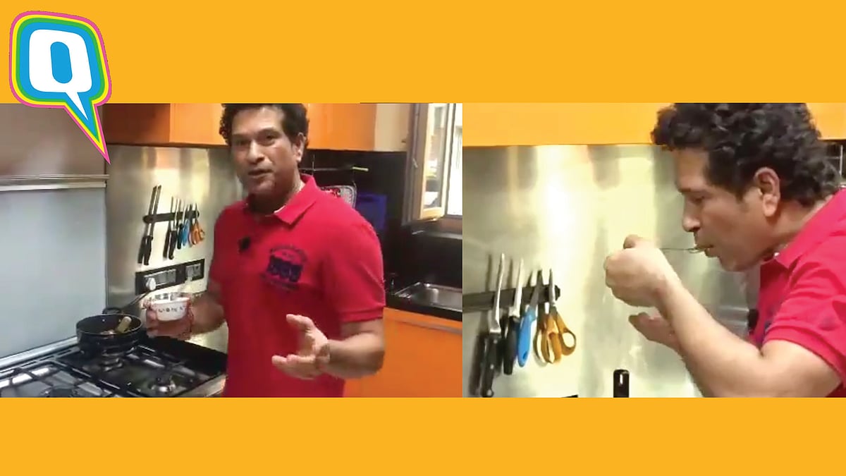 Sachin Tendulkar rustles up a surprise for the ladies in his life.