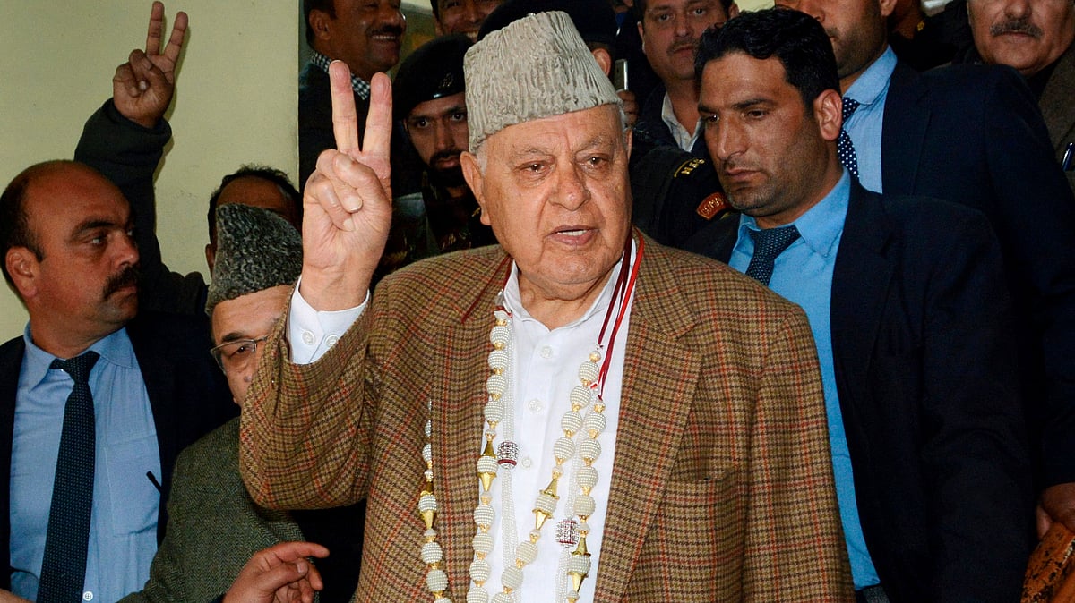 National Conference chairperson Farooq Abdullah. 