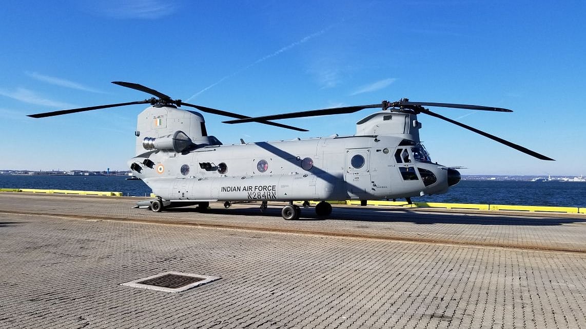 Chinook CH-47F (I) was inducted to IAF in presence of Air Chief Marshal BS Dhanoa.